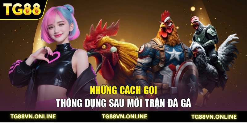 Những cách gọi thông dụng sau mỗi trận đá gà
